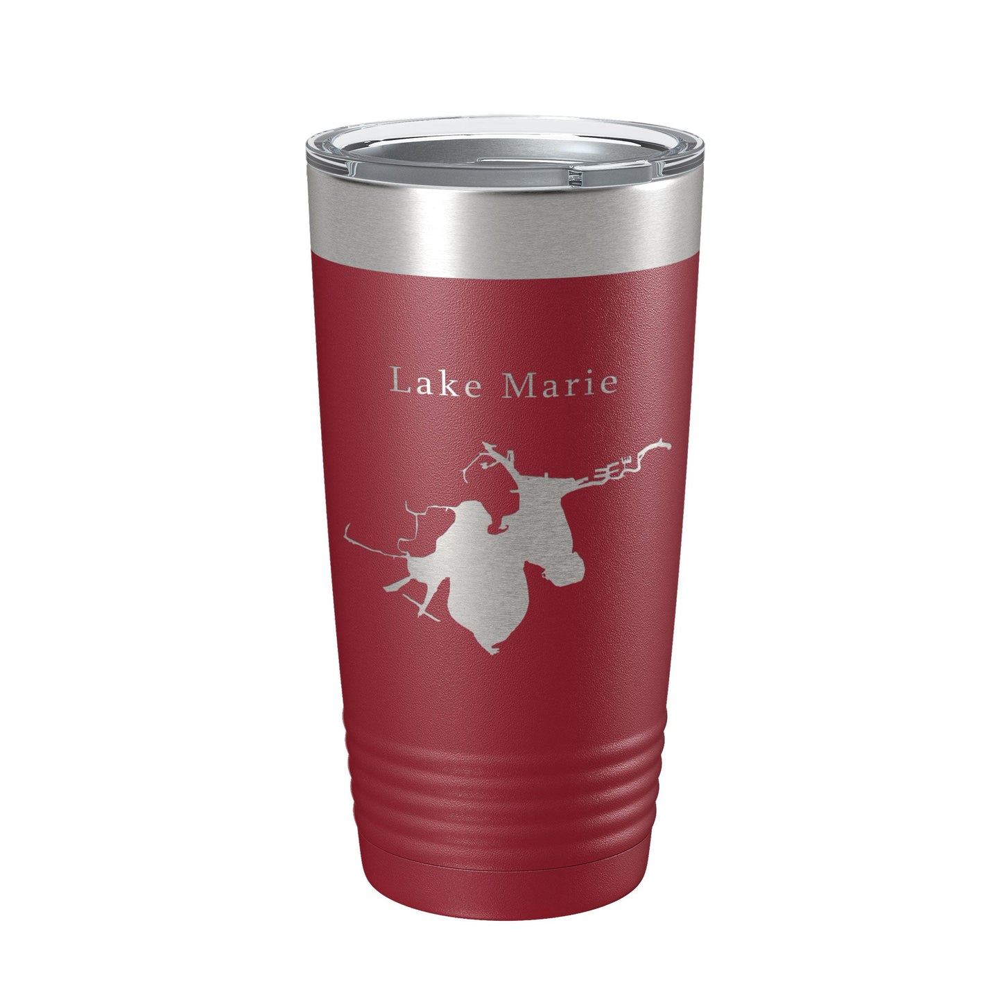 Lake Marie Map Tumbler Travel Mug Insulated Laser Engraved Coffee Cup Illinois 20 oz-18