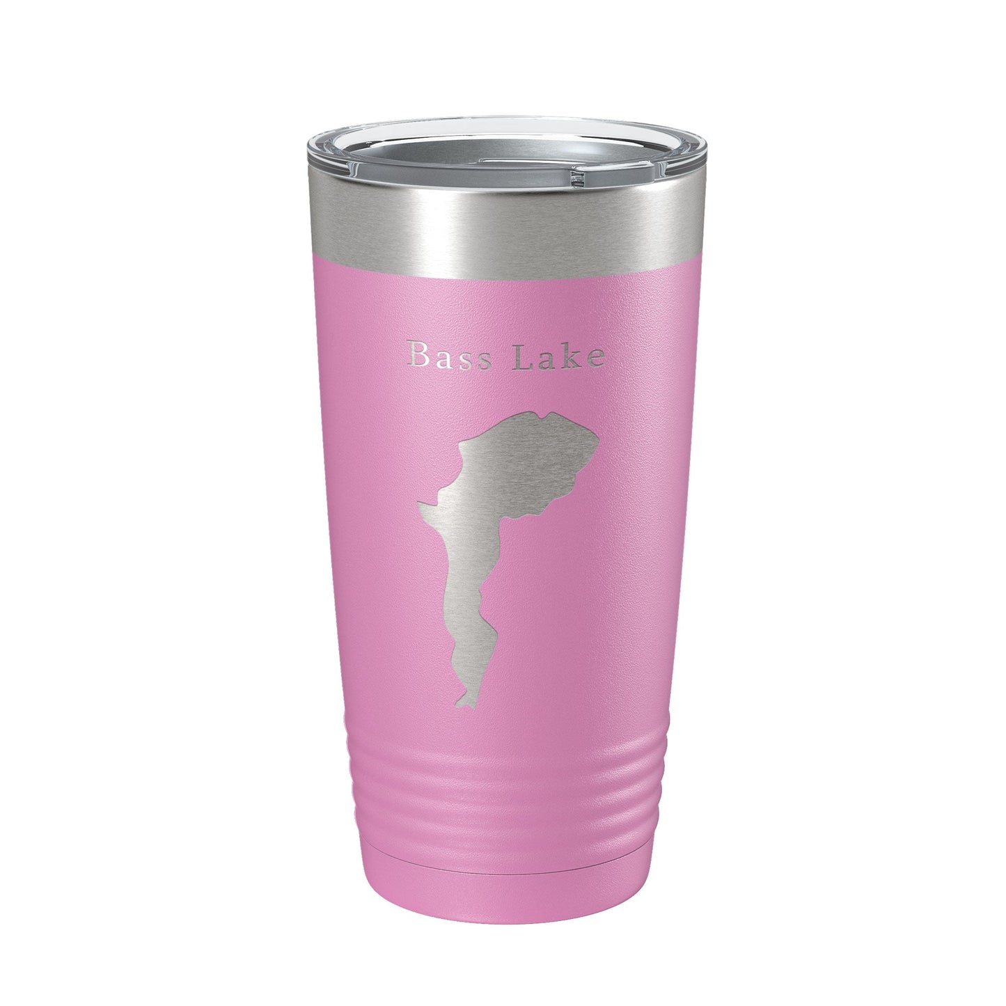 Bass Lake Map Tumbler Travel Mug Insulated Laser Engraved Coffee Cup North Carolina 20 oz-14