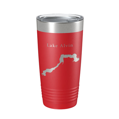 Lake Alvin Map Tumbler Travel Mug Insulated Laser Engraved Coffee Cup South Dakota 20 oz-10