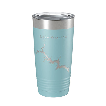 Lake Wateree Stumpy Pond Map Tumbler Travel Mug Insulated Laser Engraved Coffee Cup South Carolina 20 oz-13