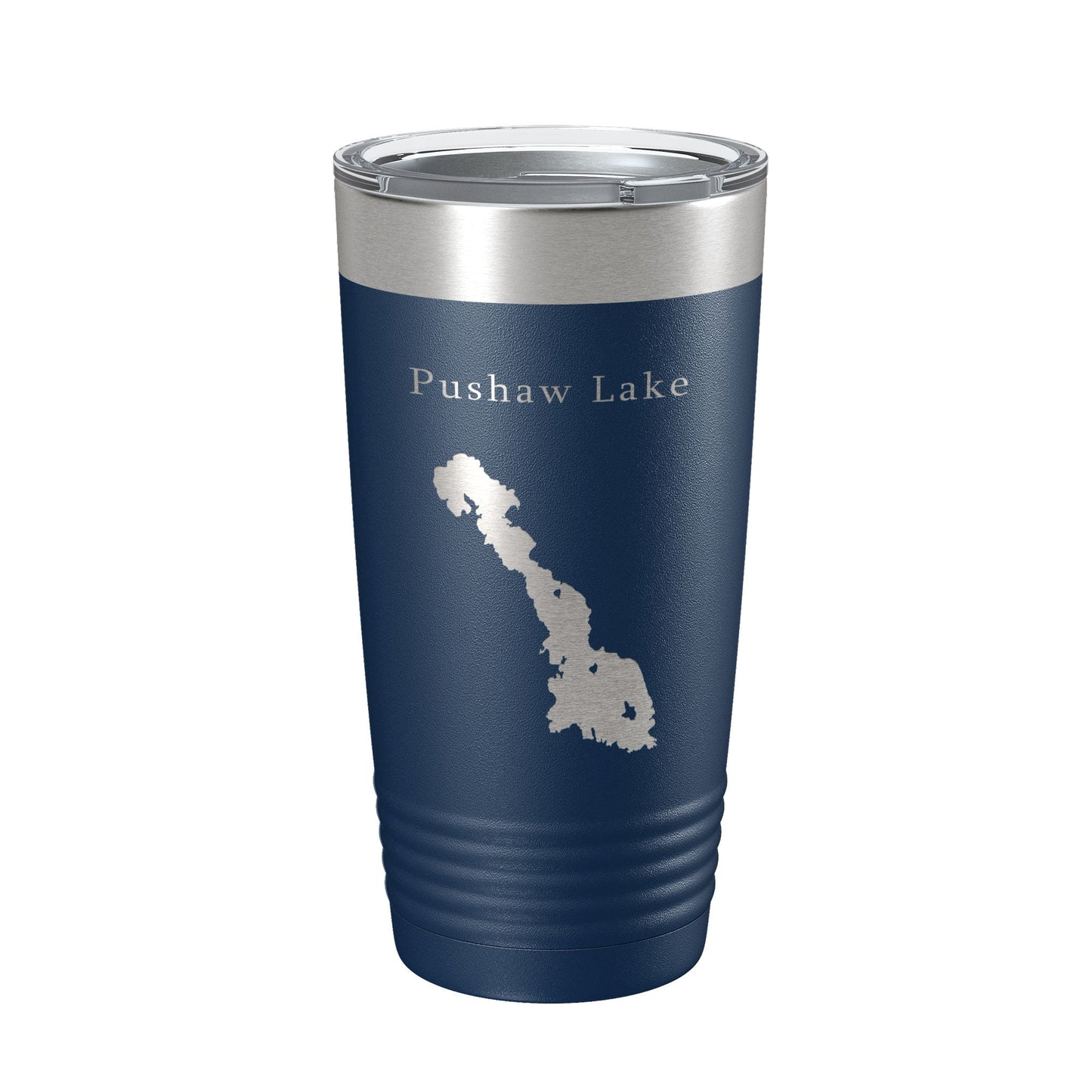 Pushaw Lake Map Tumbler Travel Mug Insulated Laser Engraved Coffee Cup Maine 20 oz-8