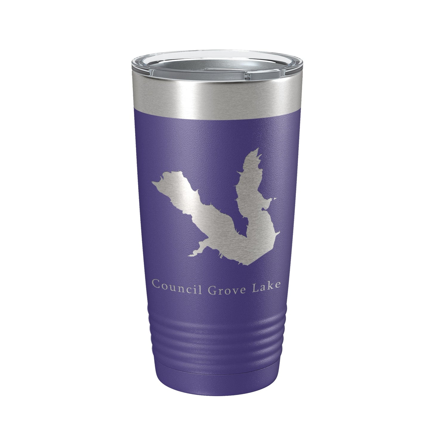Council Grove Lake Map Tumbler Travel Mug Insulated Laser Engraved Coffee Cup Kansas 20 oz-15