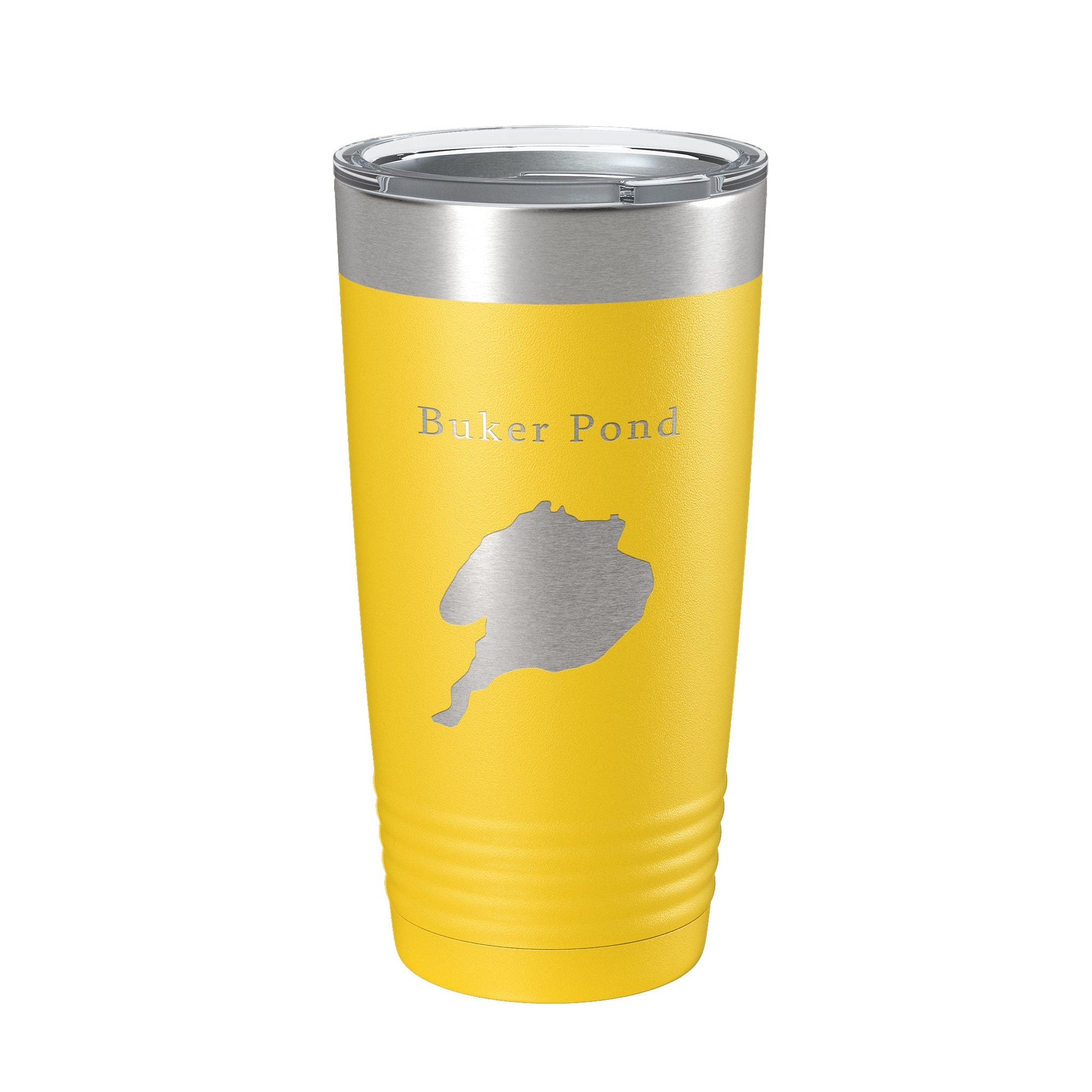 Buker Pond Tumbler Lake Map Travel Mug Insulated Laser Engraved Coffee Cup Maine 20 oz-4