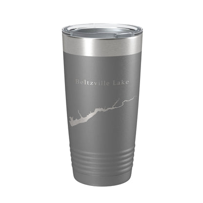 Beltzville Lake Map Tumbler Travel Mug Insulated Laser Engraved Coffee Cup Pennsylvania 20 oz-16