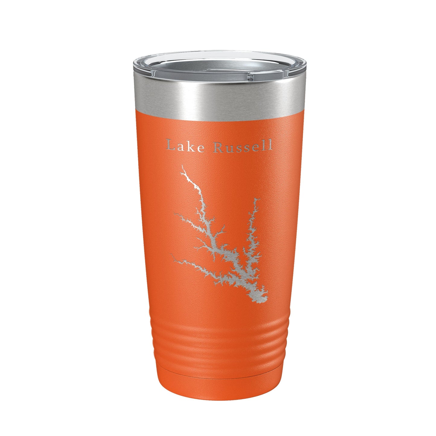 Lake Russell Map Tumbler Travel Mug Insulated Laser Engraved Coffee Cup Richard B. Georgia South Carolina 20 oz-17