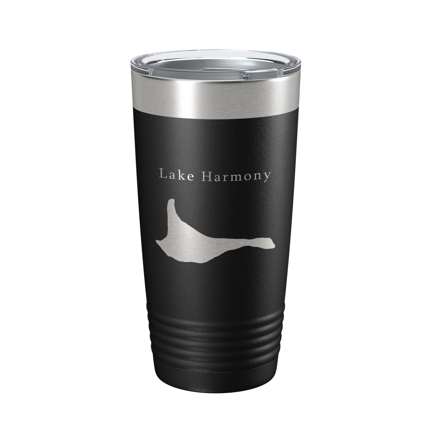 Lake Harmony Map Tumbler Travel Mug Insulated Laser Engraved Coffee Cup Pennsylvania 20 oz-0