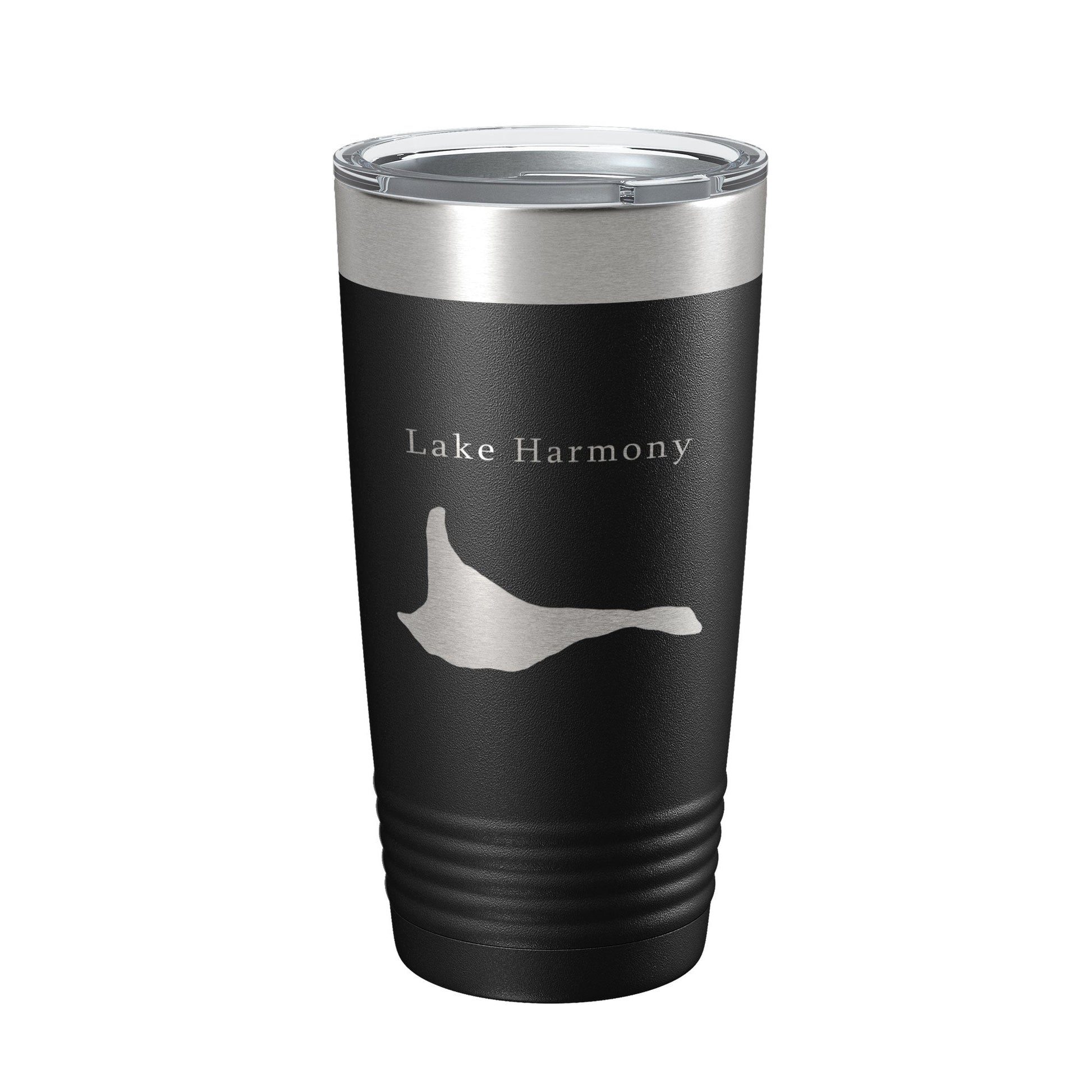 Lake Harmony Map Tumbler Travel Mug Insulated Laser Engraved Coffee Cup Pennsylvania 20 oz-0