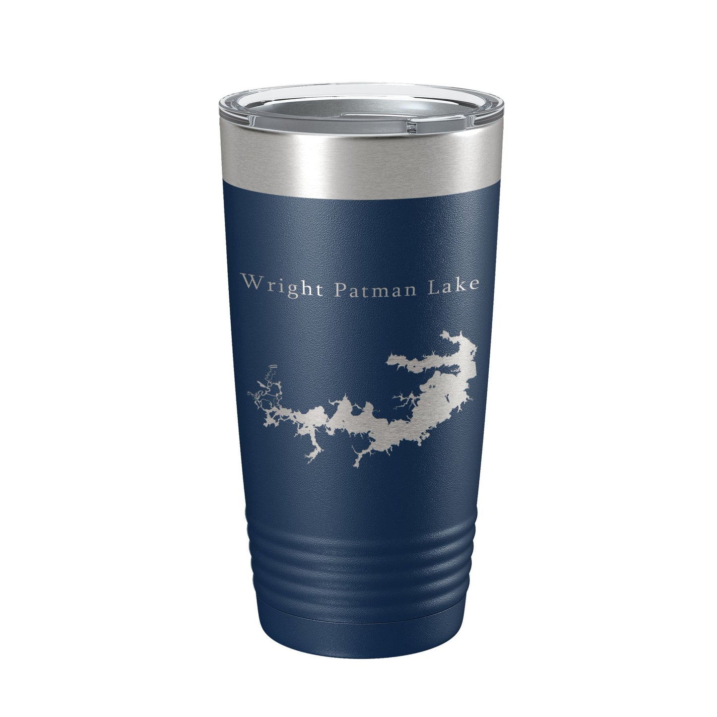 Wright Patman Lake Map Tumbler Travel Mug Insulated Laser Engraved Coffee Cup Texas 20 oz-8