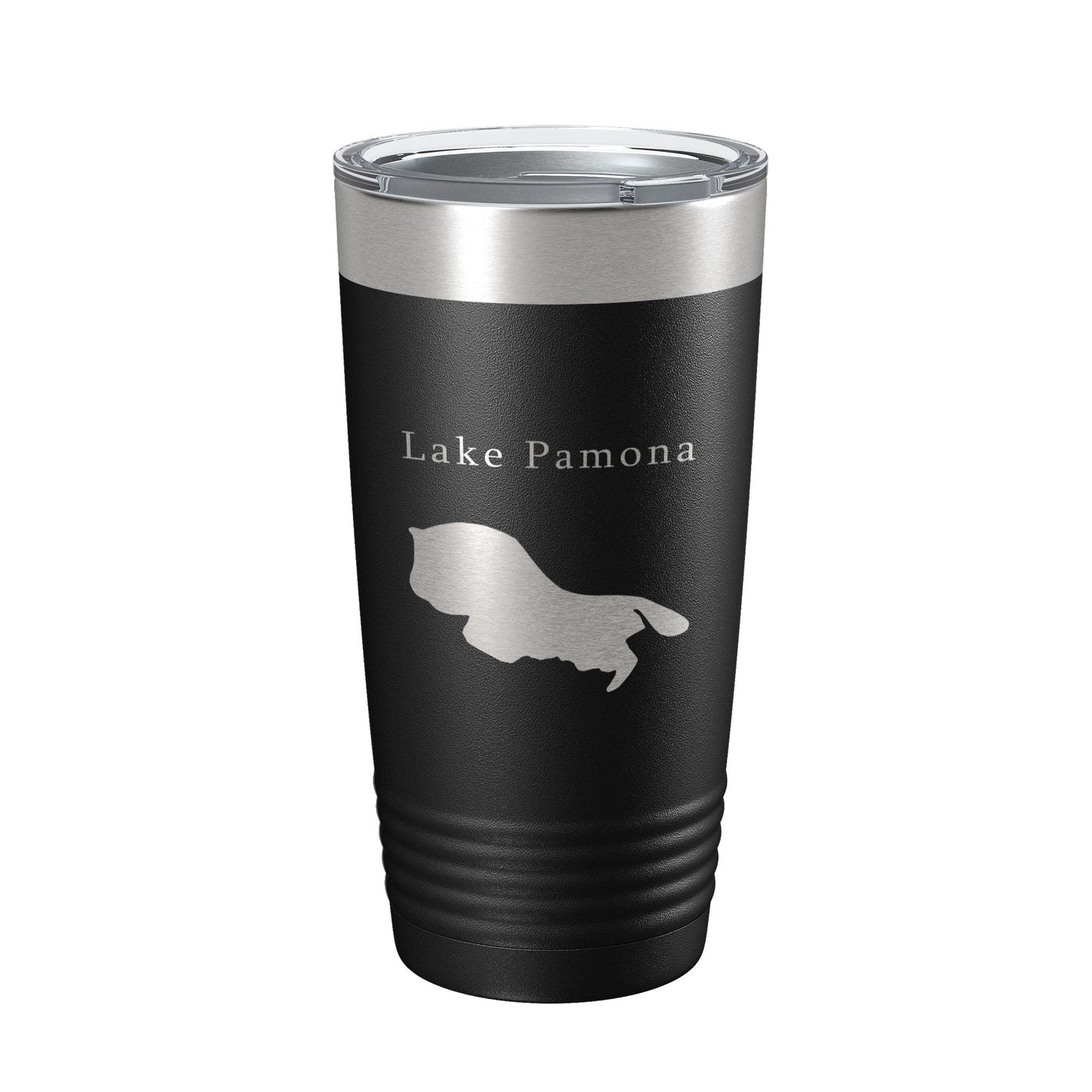 Lake Pamona Map Tumbler Travel Mug Insulated Laser Engraved Coffee Cup Georgia 20 oz-0