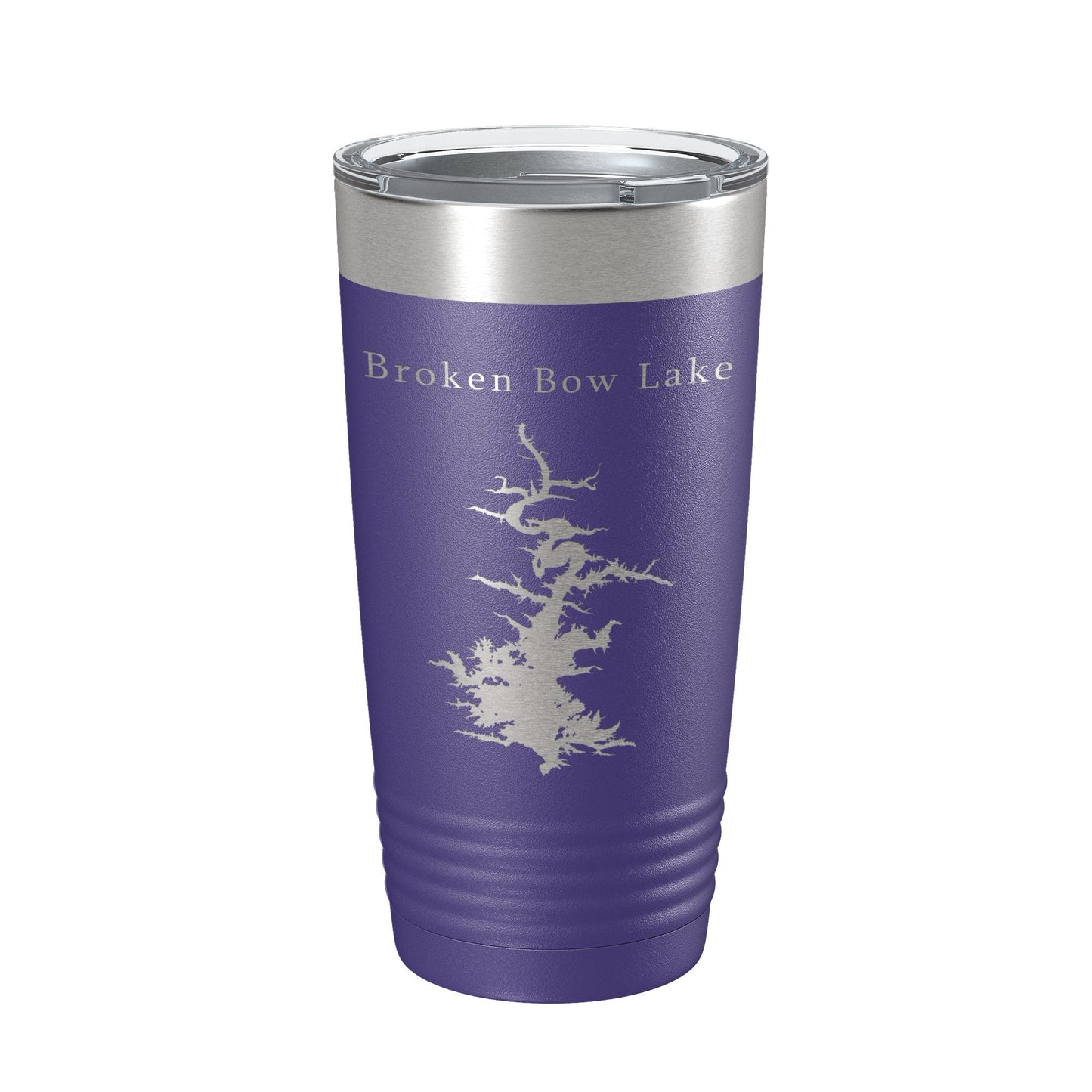 Broken Bow Lake Map Tumbler Travel Mug Insulated Laser Engraved Coffee Cup Oklahoma 20 oz-15