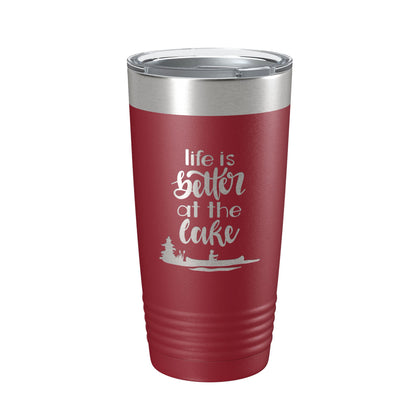 Life is Better at the Lake Lake Life Tumbler Travel Mug Insulated Laser Engraved Coffee Cup 20 oz-18