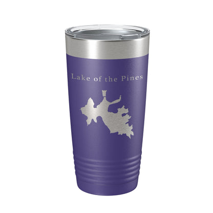 Lake of the Pines Map Tumbler Travel Mug Insulated Laser Engraved Coffee Cup California 20 oz-15