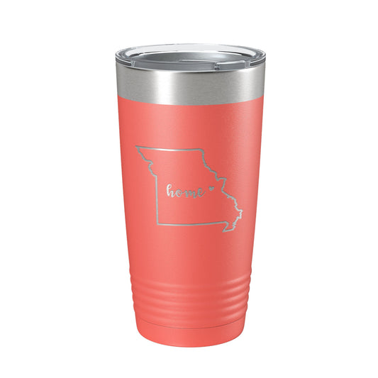 Missouri Tumbler Home State Travel Mug Insulated Laser Engraved Map Coffee Cup 20 oz-20