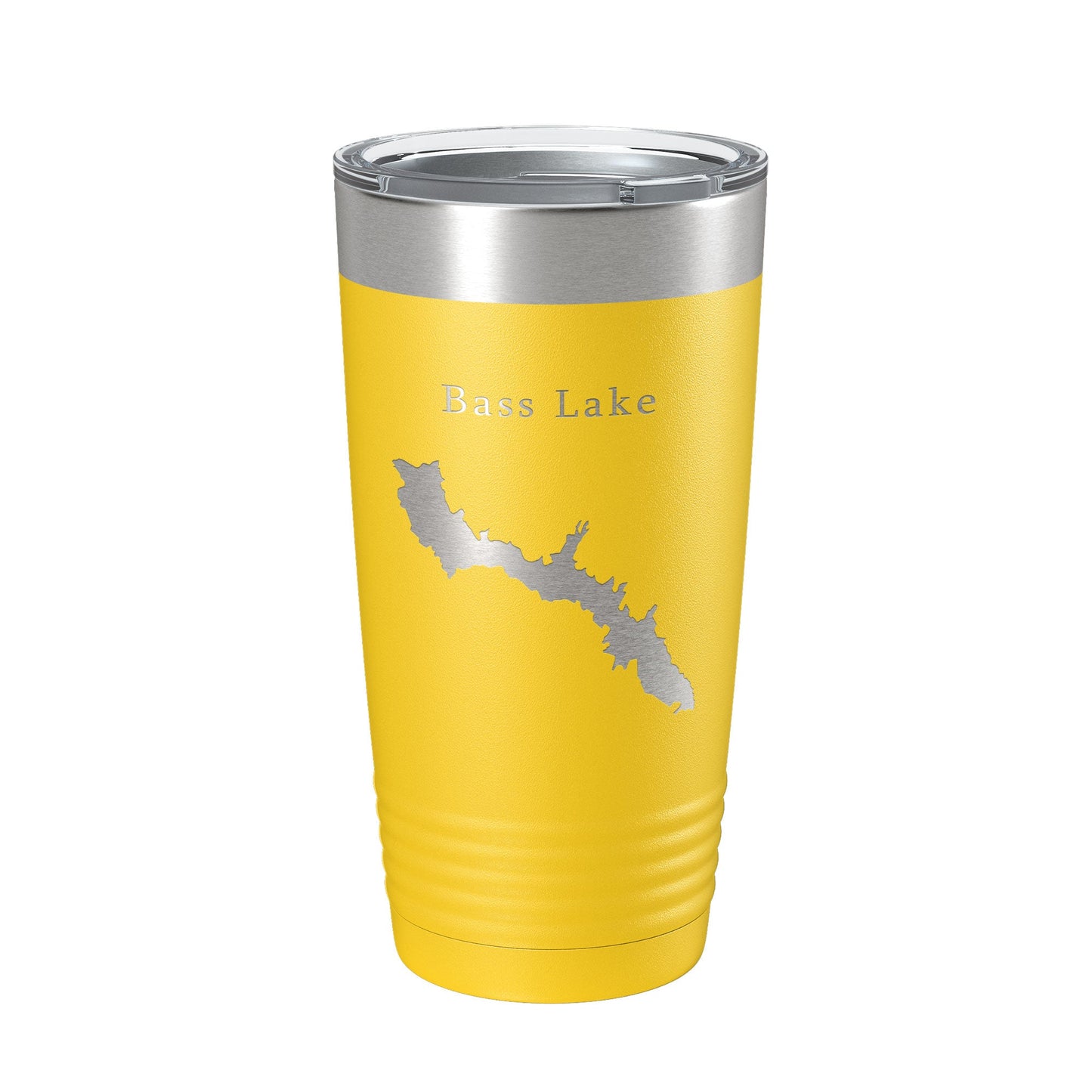 Bass Lake Map Tumbler Travel Mug Insulated Laser Engraved Coffee Cup California 20 oz-19