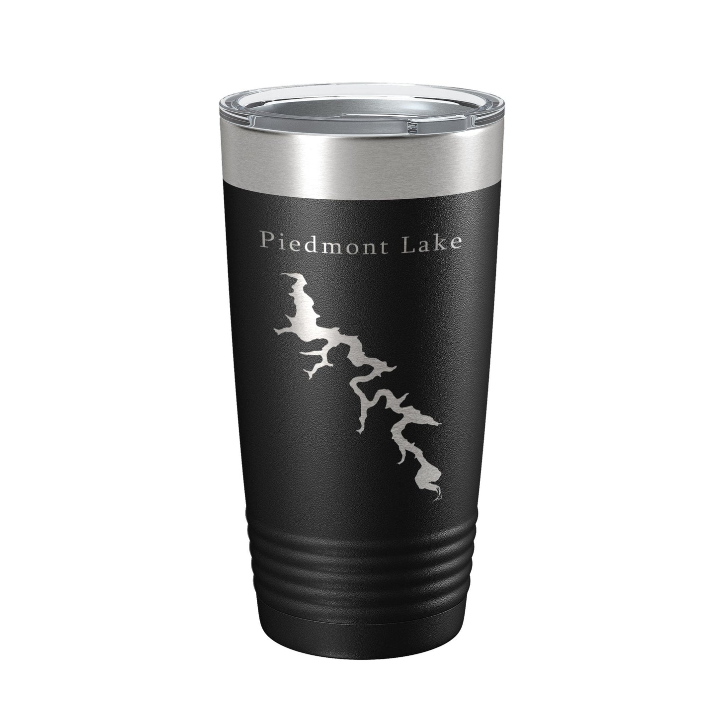 Piedmont Lake Map Tumbler Travel Mug Insulated Laser Engraved Coffee Cup Ohio 20 oz-0
