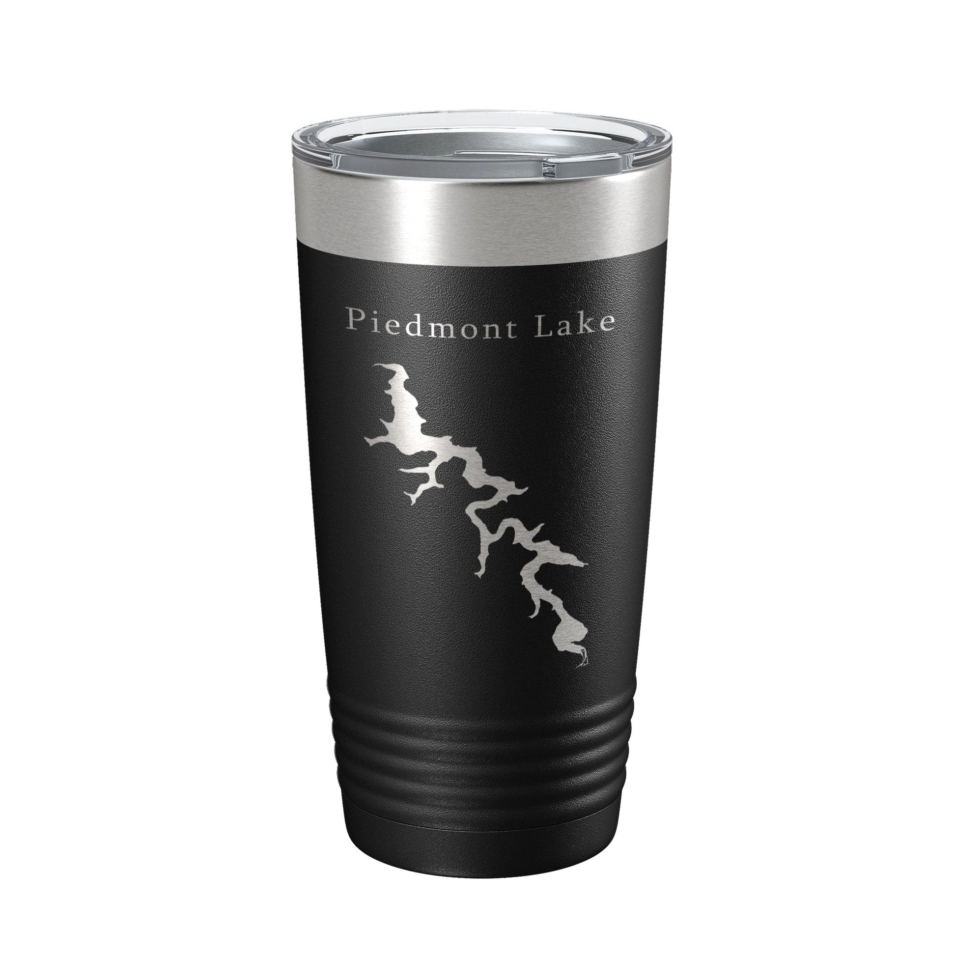 Piedmont Lake Map Tumbler Travel Mug Insulated Laser Engraved Coffee Cup Ohio 20 oz-0
