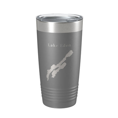 Lake Eden Map Tumbler Travel Mug Insulated Laser Engraved Coffee Cup Vermont 20 oz-16