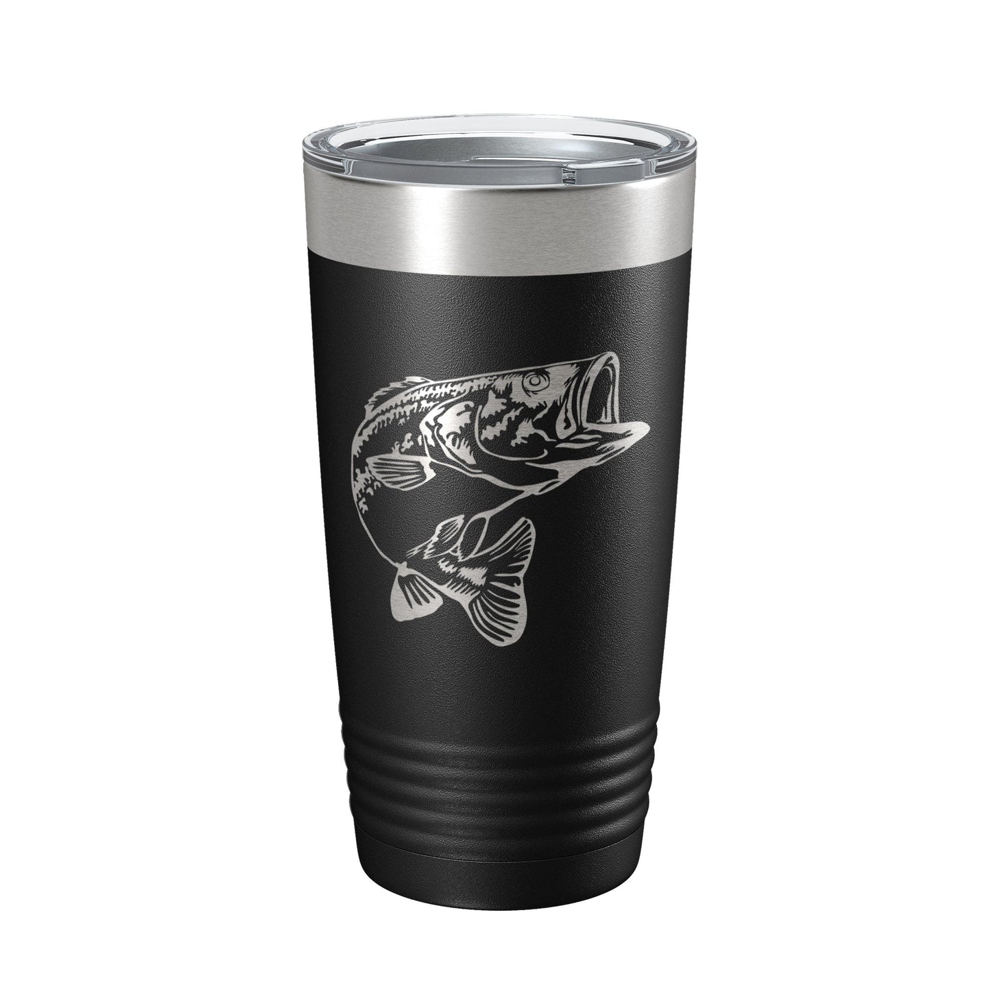 Bass Fishing Tumbler Angler Travel Mug Insulated Laser Engraved Coffee Cup Gift 20 oz-5