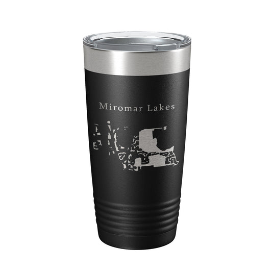 Miromar Lakes Lake Como Map Tumbler Travel Mug Insulated Laser Engraved Coffee Cup Florida 20 oz-0