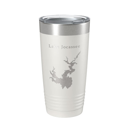 Lake Jocassee Map Tumbler Travel Mug Insulated Laser Engraved Coffee Cup North South Carolina 20 oz-1