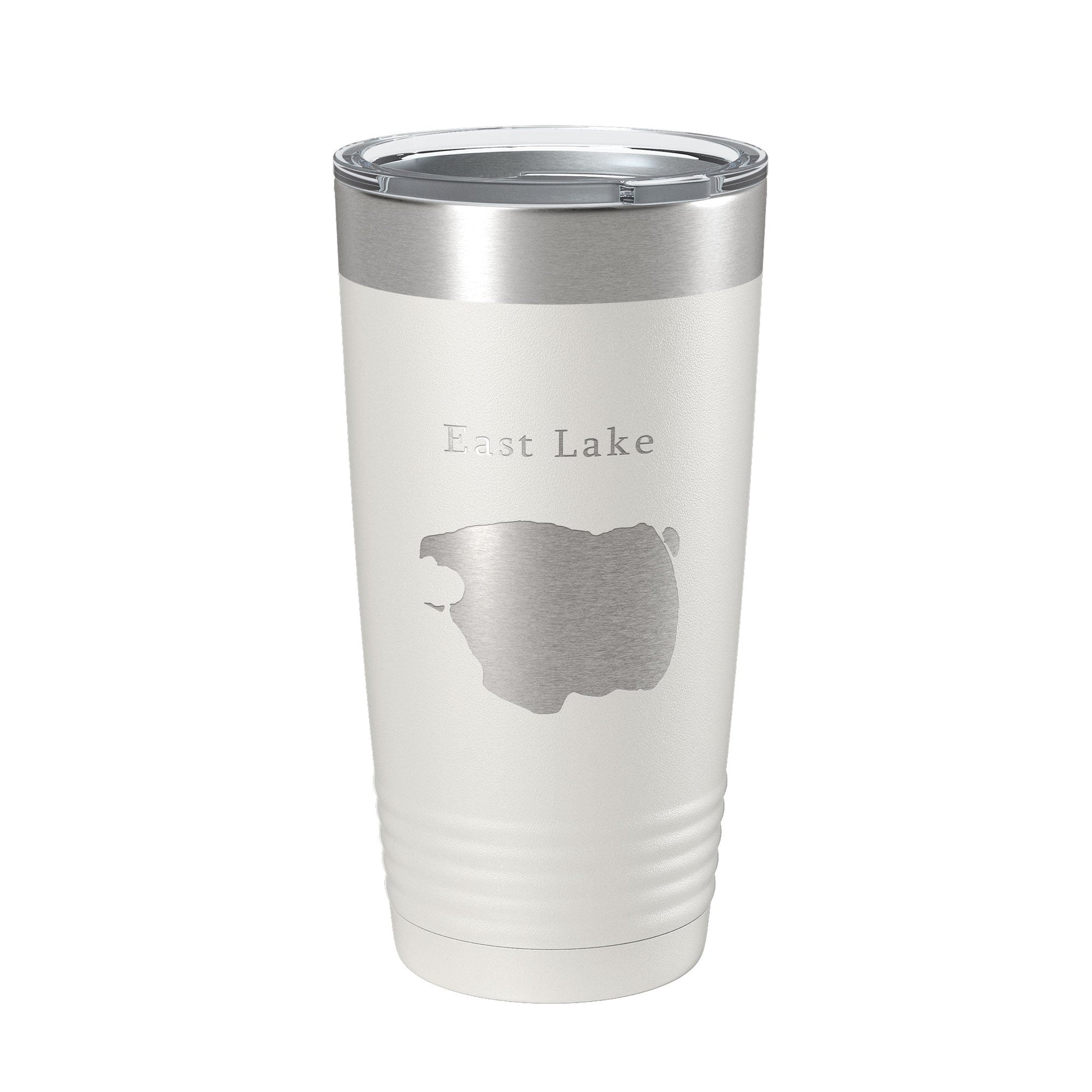 East Lake Map Tumbler Travel Mug Insulated Laser Engraved Coffee Cup Oregon 20 oz-1