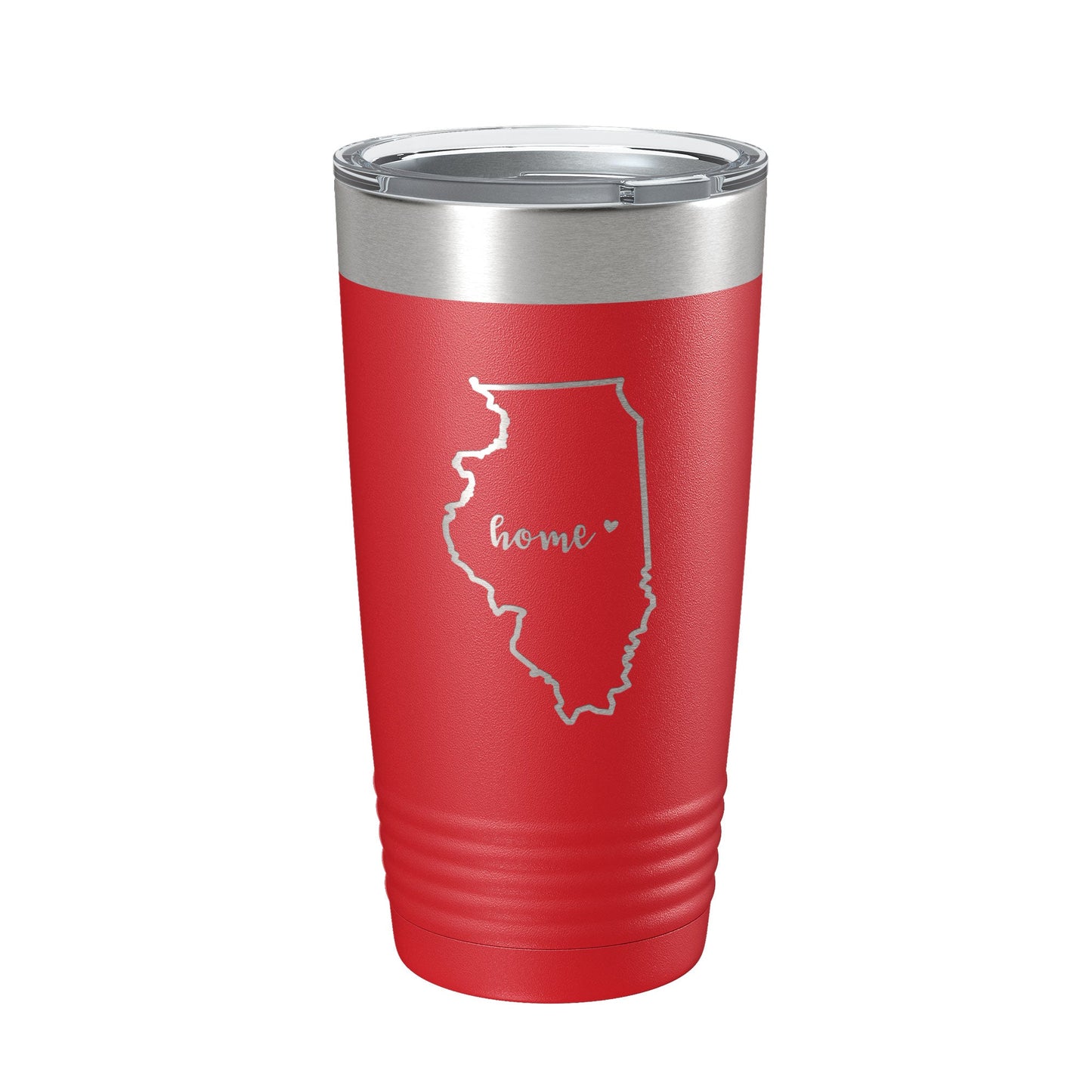 Illinois Tumbler Home State Travel Mug Insulated Laser Engraved Map Coffee Cup 20 oz-10
