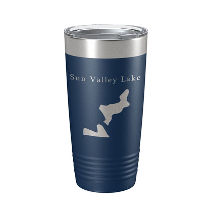 Sun Valley Lake Map Tumbler Travel Mug Insulated Laser Engraved Coffee Cup Colorado 20 oz-8