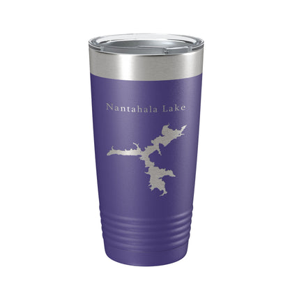 Nantahala Lake Map Tumbler Travel Mug Insulated Laser Engraved Coffee Cup North Carolina 20 oz-15