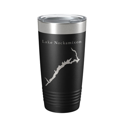 Lake Nockamixon Map Tumbler Travel Mug Insulated Laser Engraved Coffee Cup Pennsylvania 20 oz-0