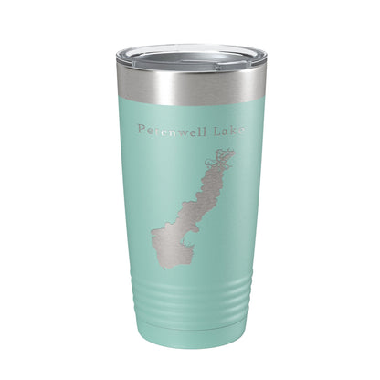 Petenwell Lake Map Tumbler Travel Mug Insulated Laser Engraved Coffee Cup Wisconsin 20 oz-12