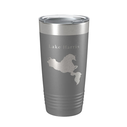 Lake Harris Map Tumbler Travel Mug Insulated Laser Engraved Coffee Cup Florida 20 oz-16