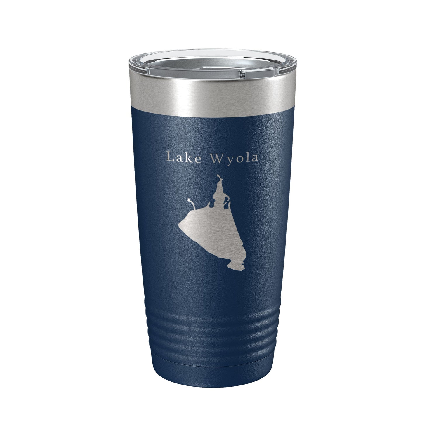 Lake Wyola Map Tumbler Travel Mug Insulated Laser Engraved Coffee Cup Massachusetts 20 oz-8