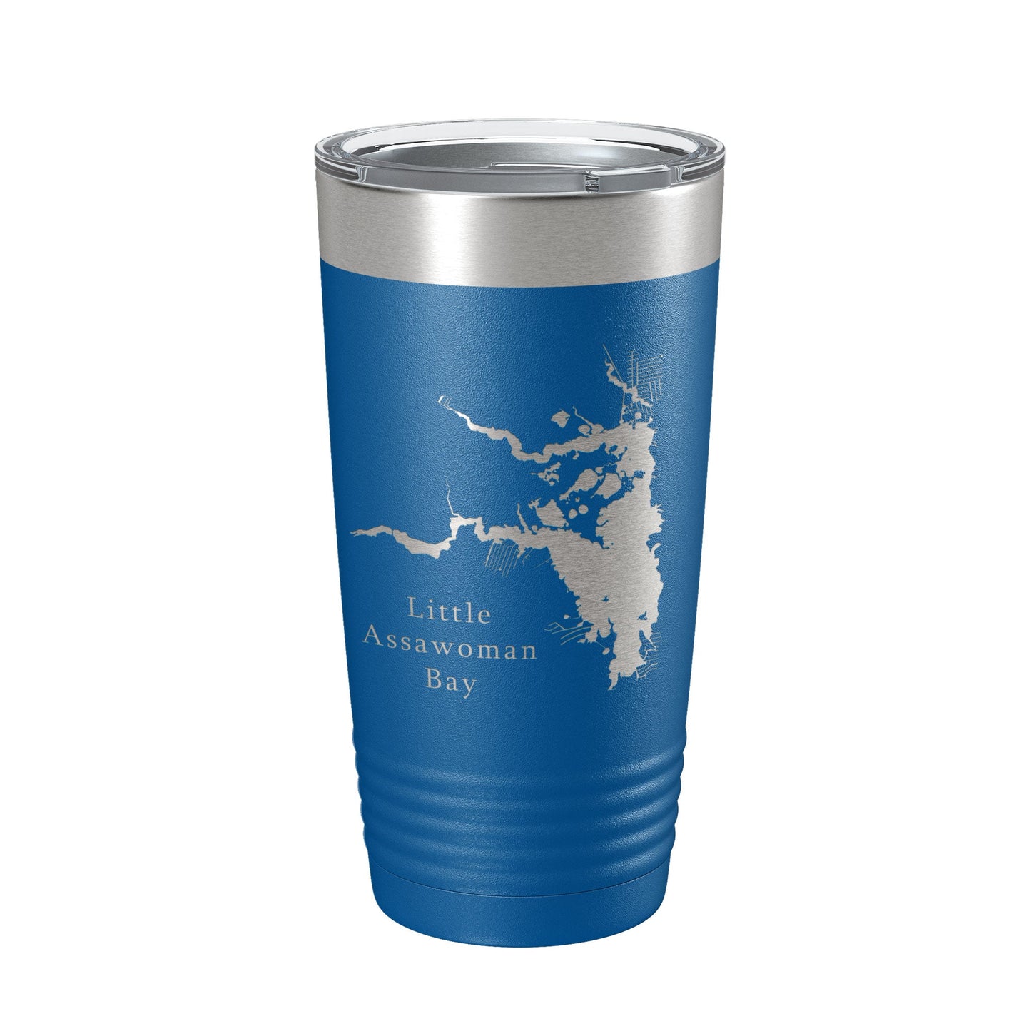 Little Assawoman Bay Tumbler Lake Map Travel Mug Insulated Laser Engraved Coffee Cup Delaware 20 oz-6