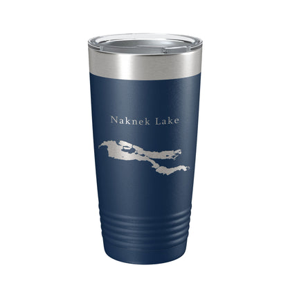 Naknek Lake Map Tumbler Travel Mug Insulated Laser Engraved Coffee Cup Alaska 20 oz-2