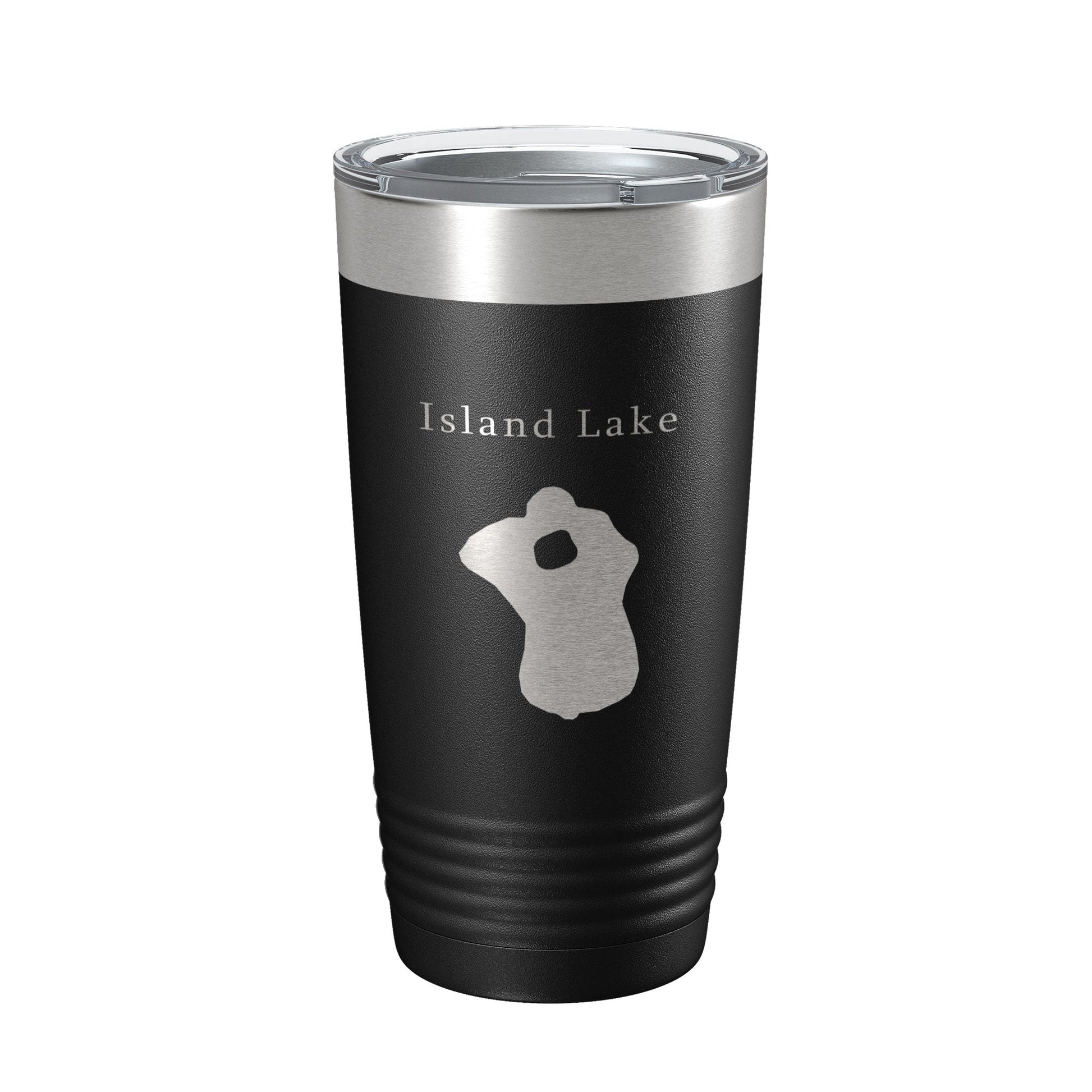 Island Lake Map Tumbler Travel Mug Insulated Laser Engraved Coffee Cup Florida 20 oz-5