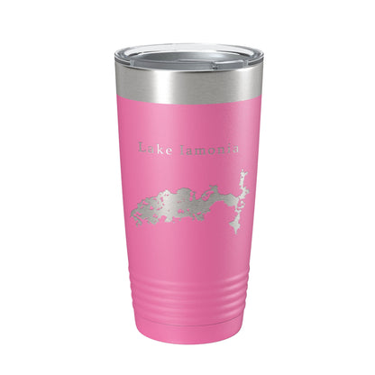 Lake Iamonia Map Tumbler Travel Mug Insulated Laser Engraved Coffee Cup Florida 20 oz-11