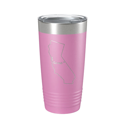 California Tumbler Home State Travel Mug Insulated Laser Engraved Map Coffee Cup 20 oz-14
