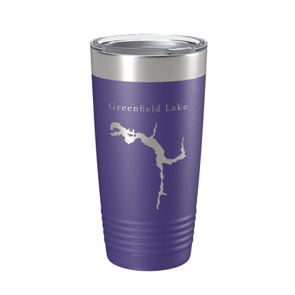 Greenfield Lake Map Tumbler Travel Mug Insulated Laser Engraved Coffee Cup Wilmington North Carolina 20 oz-15