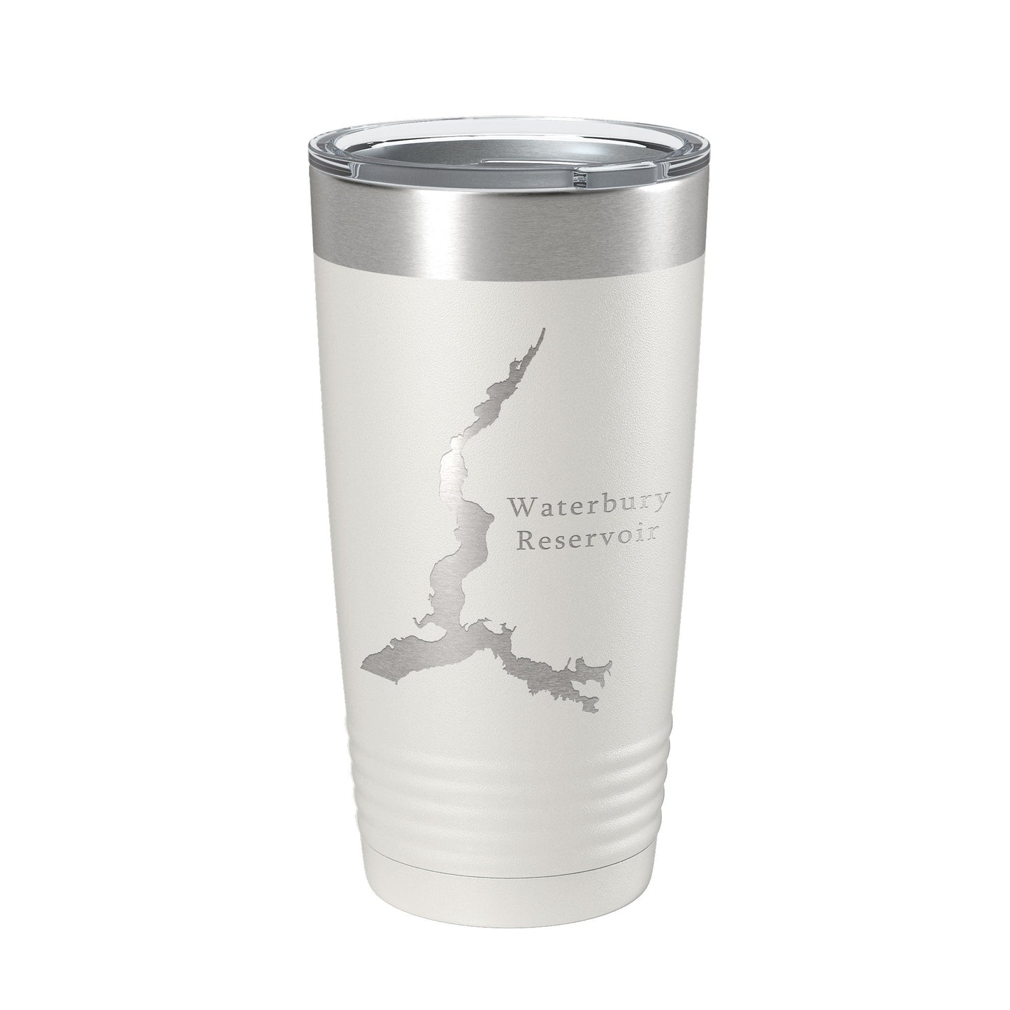 Waterbury Reservoir Tumbler Lake Map Travel Mug Insulated Laser Engraved Coffee Cup Vermont 20 oz-7