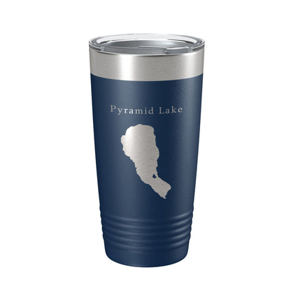 Pyramid Lake Map Tumbler Travel Mug Insulated Laser Engraved Coffee Cup Nevada 20 oz-8