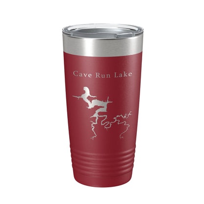 Cave Run Lake Map Tumbler Travel Mug Insulated Laser Engraved Coffee Cup Kentucky 20 oz-18