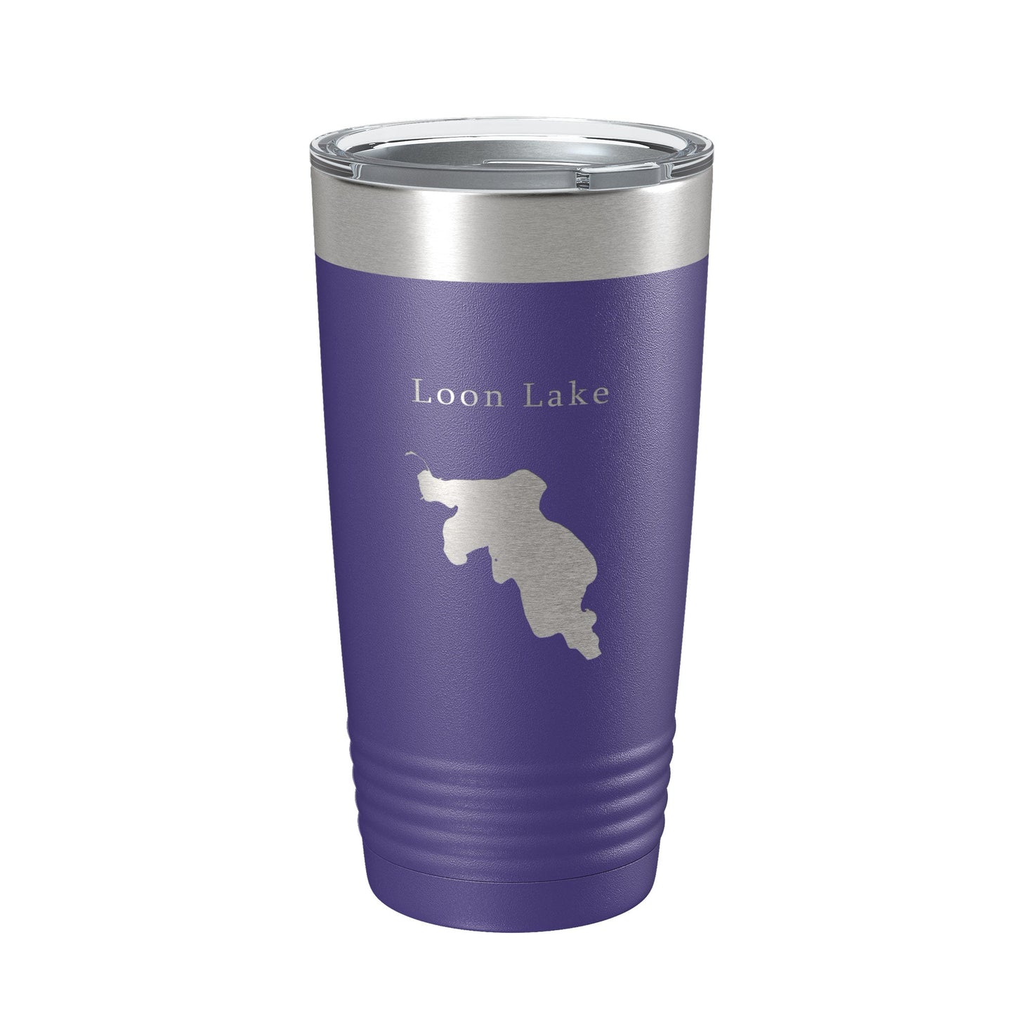 Loon Lake Map Tumbler Travel Mug Insulated Laser Engraved Coffee Cup Washington 20 oz-15