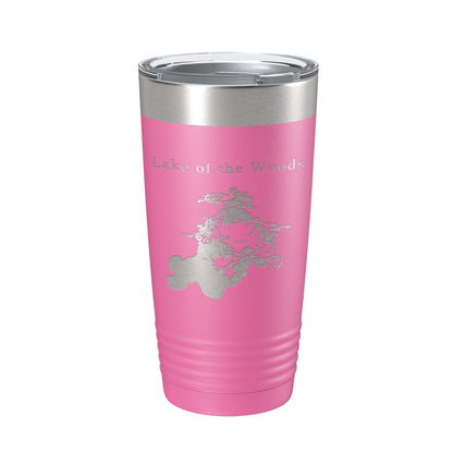 Lake of the Woods Map Tumbler Travel Mug Insulated Laser Engraved Coffee Cup Minnesota 20 oz-11