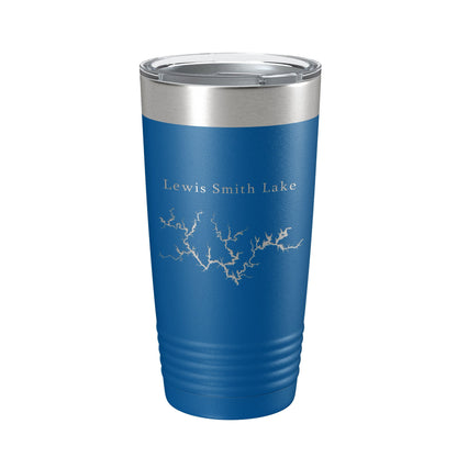 Lewis Smith Lake Map Tumbler Travel Mug Insulated Laser Engraved Coffee Cup Alabama 20 oz-6