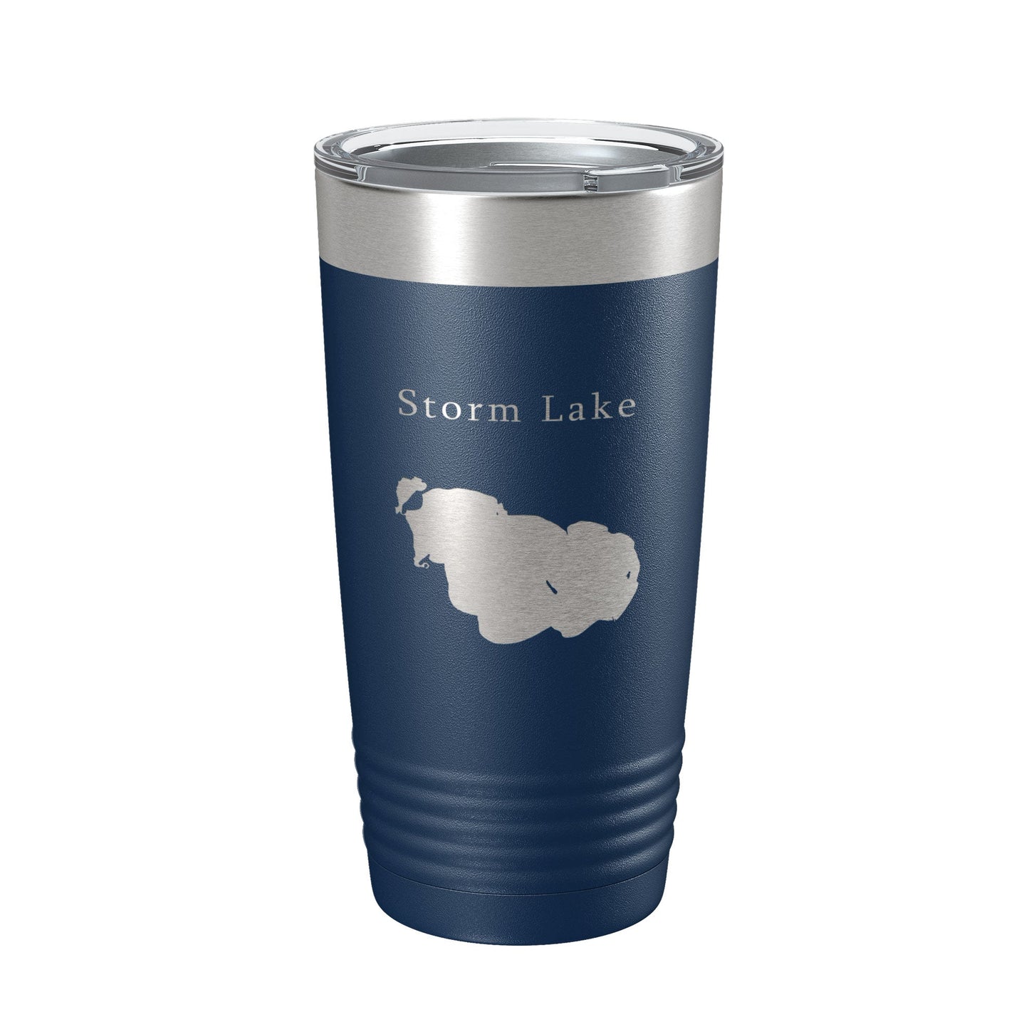 Storm Lake Map Tumbler Travel Mug Insulated Laser Engraved Coffee Cup Iowa 20 oz-8