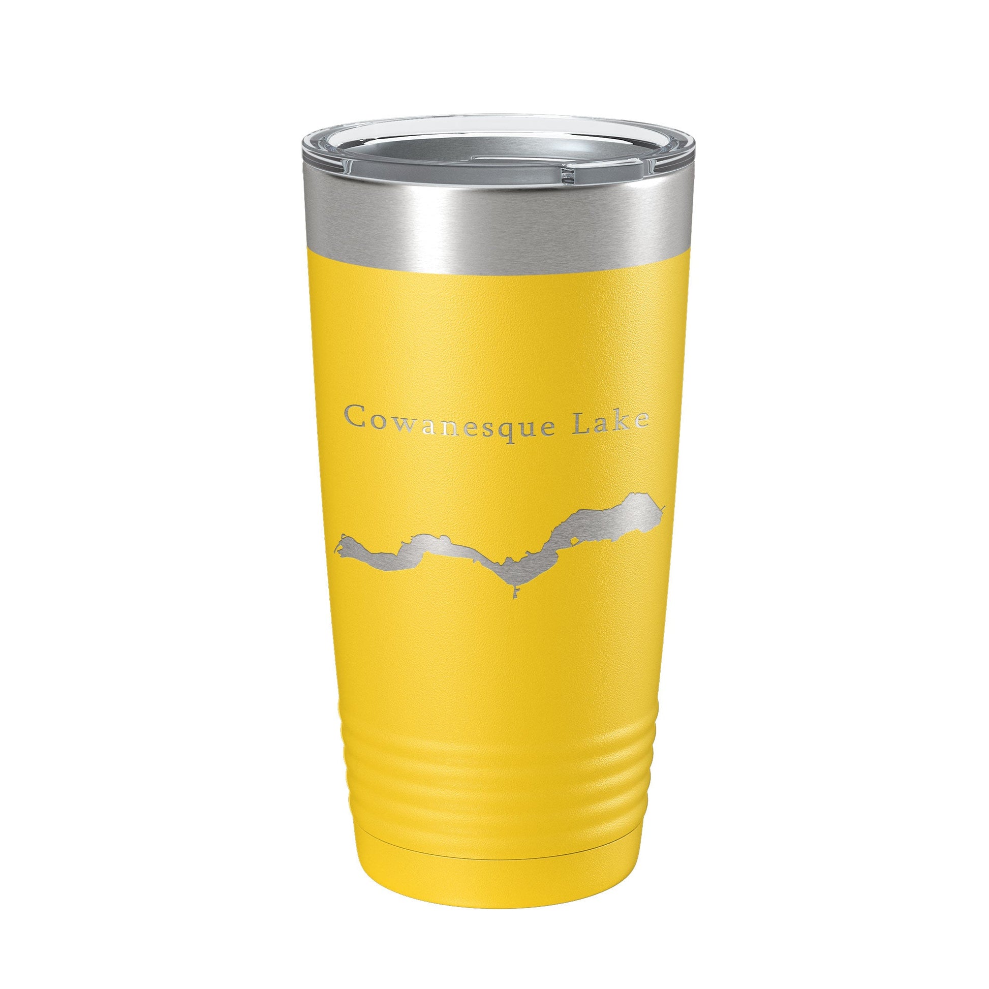 Cowanesque Lake Map Tumbler Travel Mug Insulated Laser Engraved Coffee Cup Pennsylvania 20 oz-4