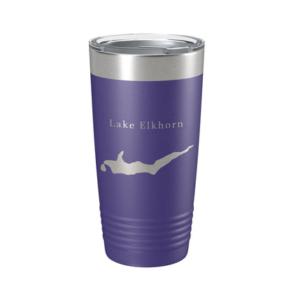 Lake Elkhorn Map Tumbler Travel Mug Insulated Laser Engraved Coffee Cup Maryland 20 oz-15
