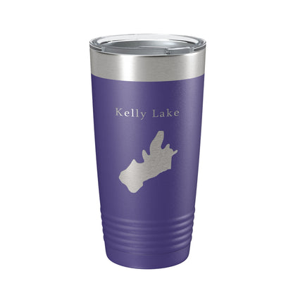 Kelly Lake Map Tumbler Travel Mug Insulated Laser Engraved Coffee Cup California 20 oz-15