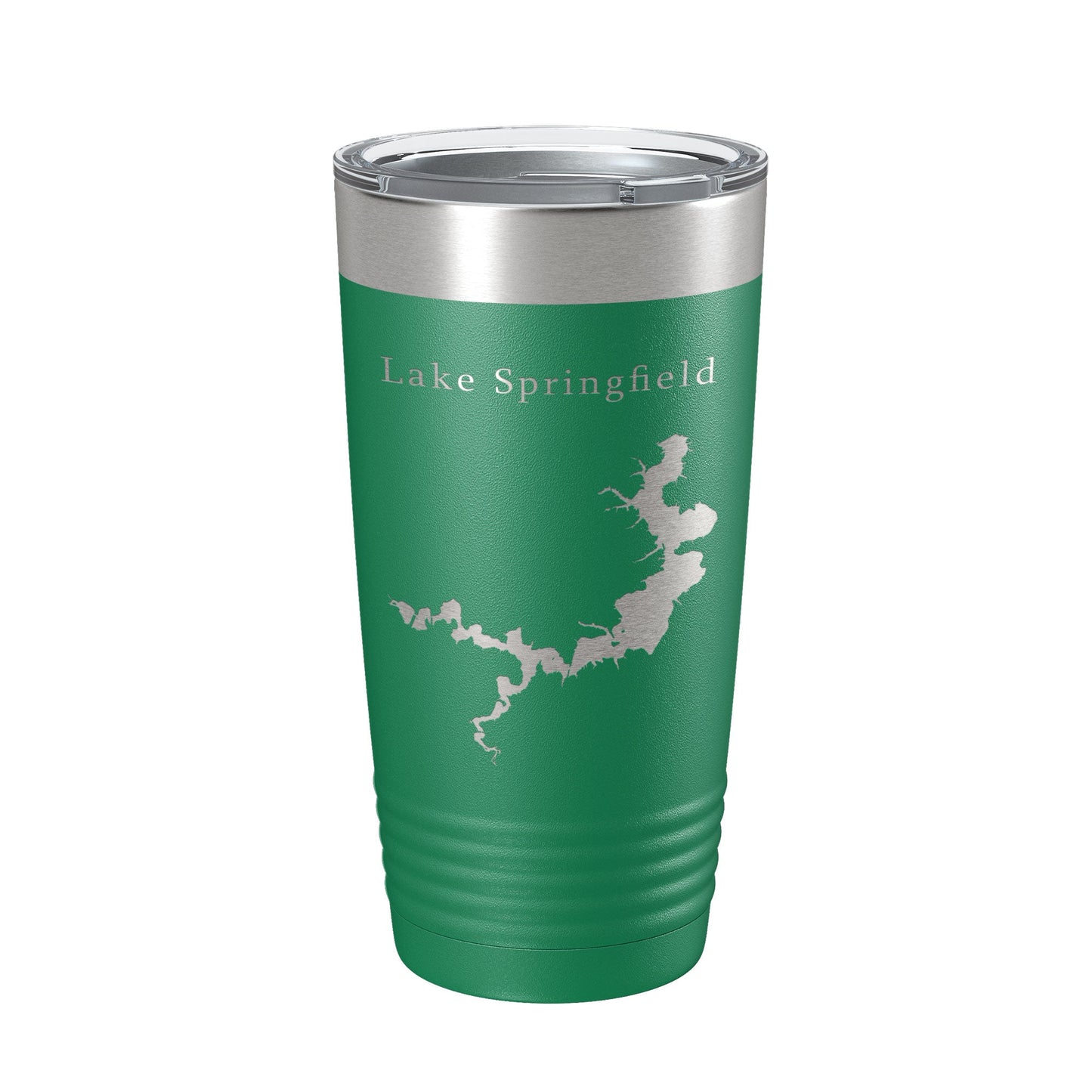 Lake Springfield Map Tumbler Travel Mug Insulated Laser Engraved Coffee Cup Illinois 20 oz-9
