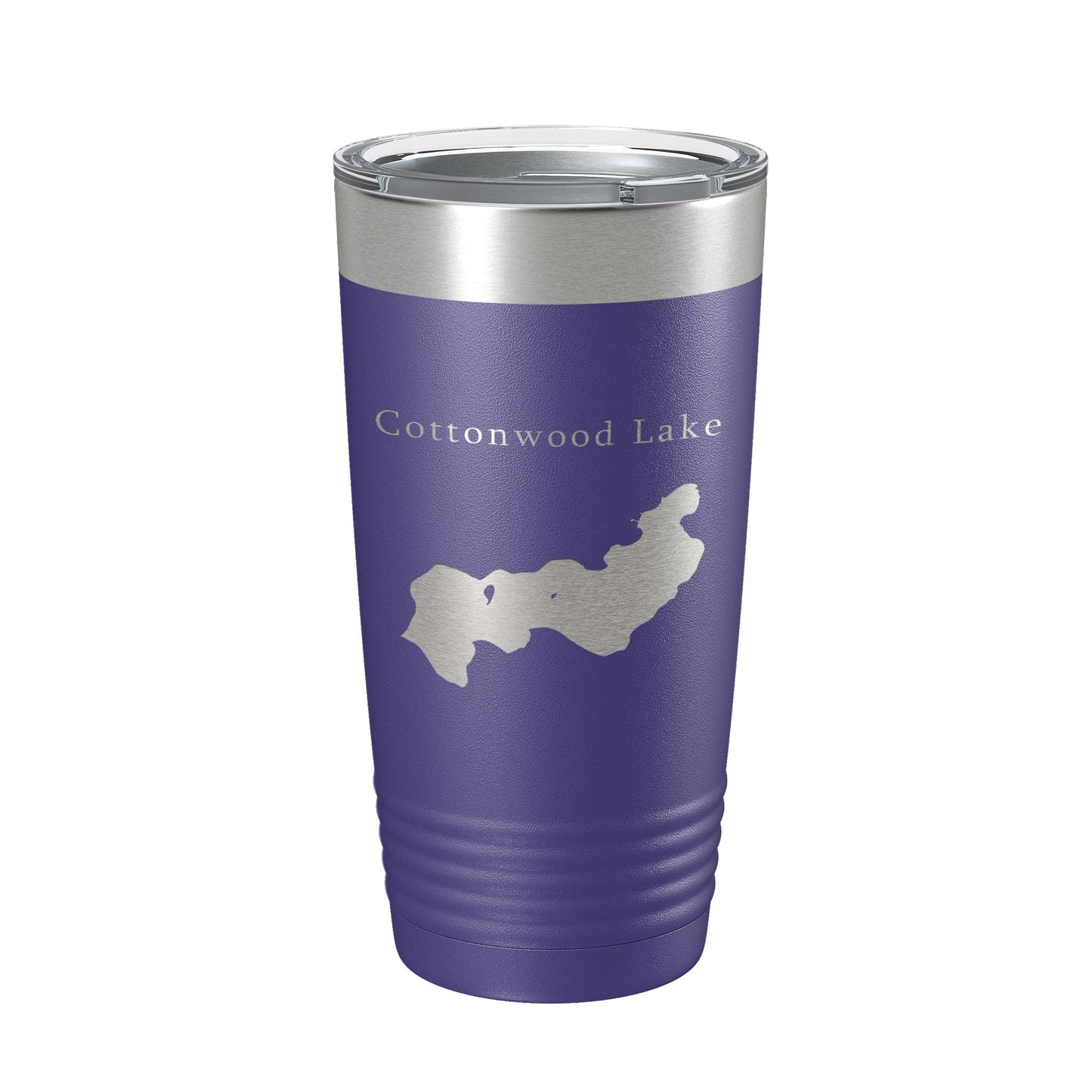 Cottonwood Lake Map Tumbler Travel Mug Insulated Laser Engraved Coffee Cup Alaska 20 oz-15